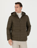 Khaki Hooded Spring Seasonal Coat