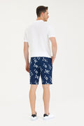 Men's Navy Blue Woven Shorts