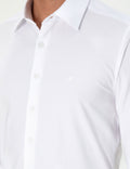 White Ex. Slim Fit Long Sleeve Shirt