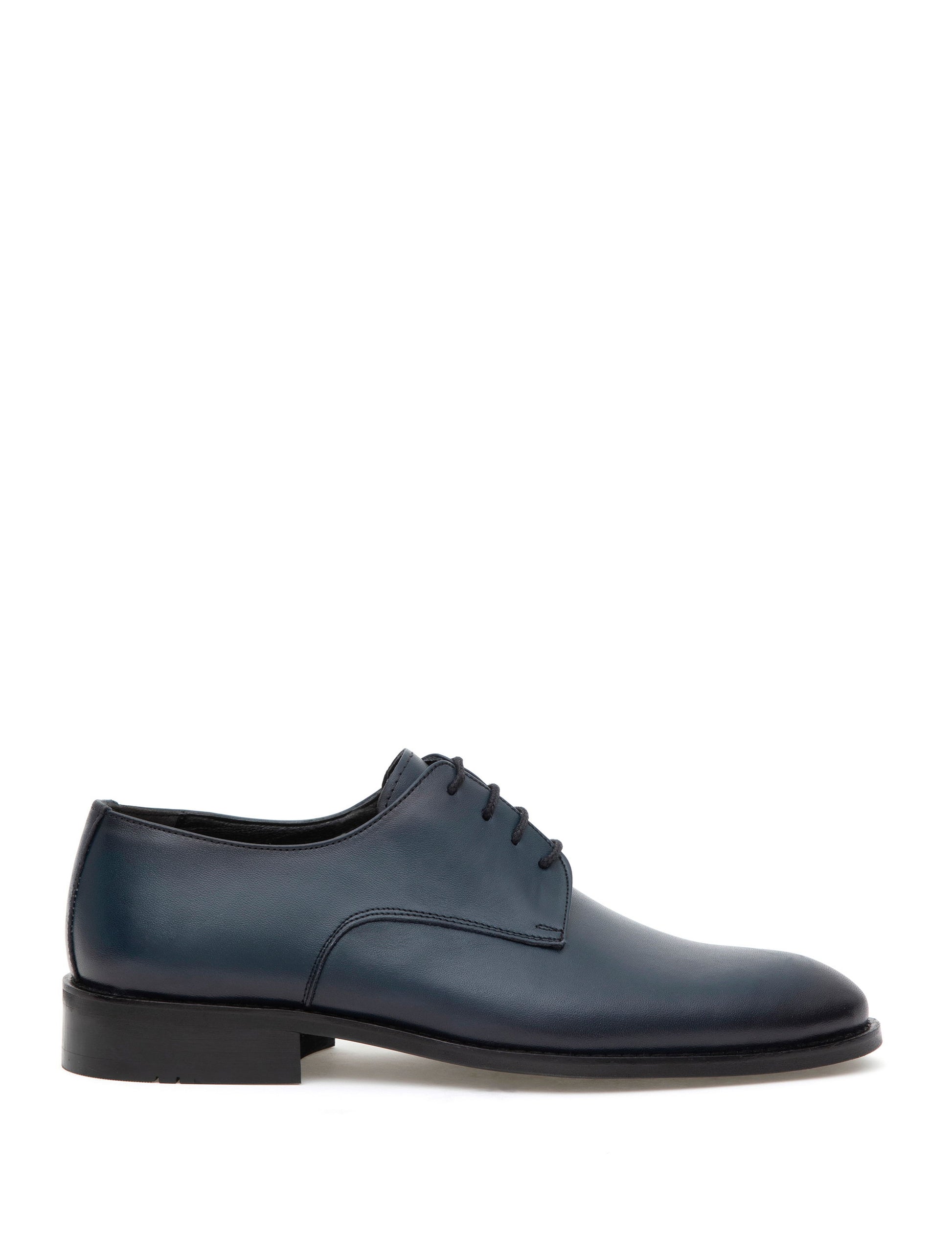 Navy Blue 100% Leather Classic Shoes