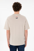 Men's Comfort Fit Crew Neck Stone T-Shirt