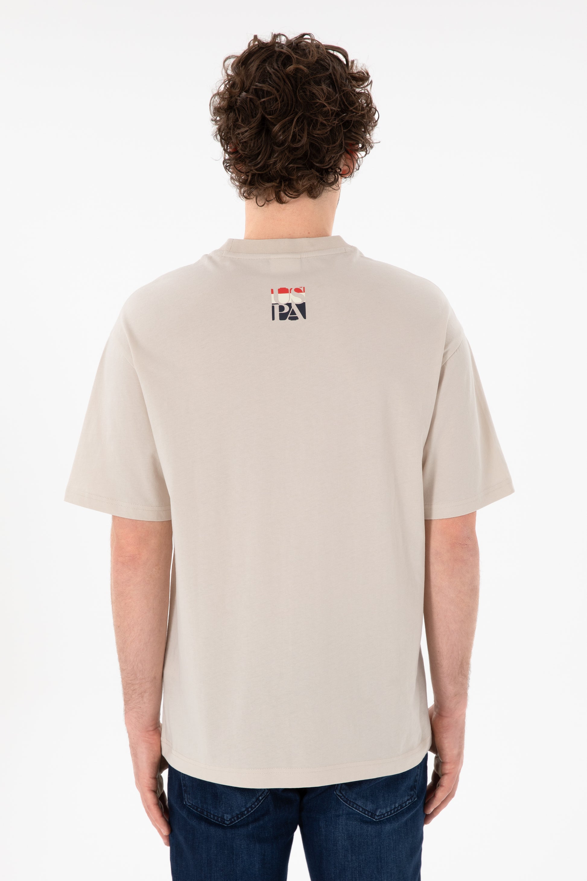 Men's Comfort Fit Crew Neck Stone T-Shirt