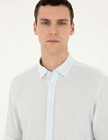 Light Blue Regular Fit Long Sleeve Shirt