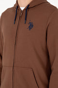 Men's Brown Knitted Cardigan