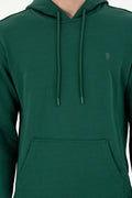 Men's Dark Green Basic Sweatshirt