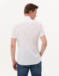 Navy Blue Ex. Slim Fit Short Sleeve Shirt