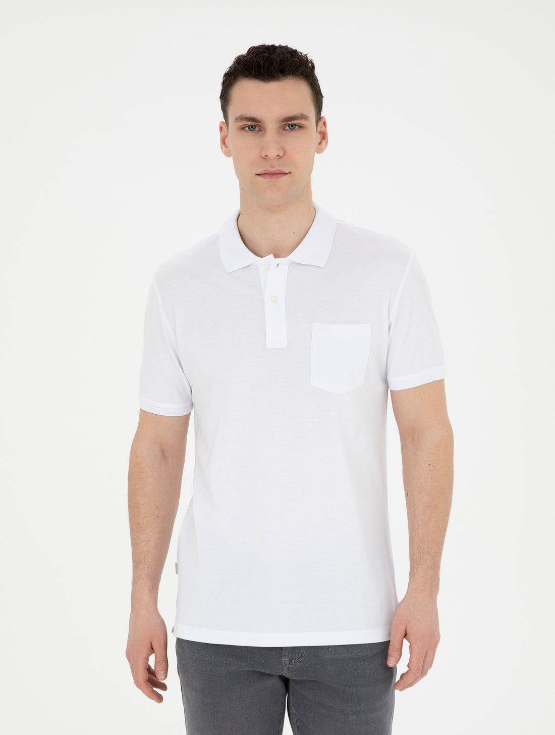 White Regular Fit Basic T-Shirt