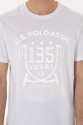 Men's Regular Fit Crew Neck White T-Shirt