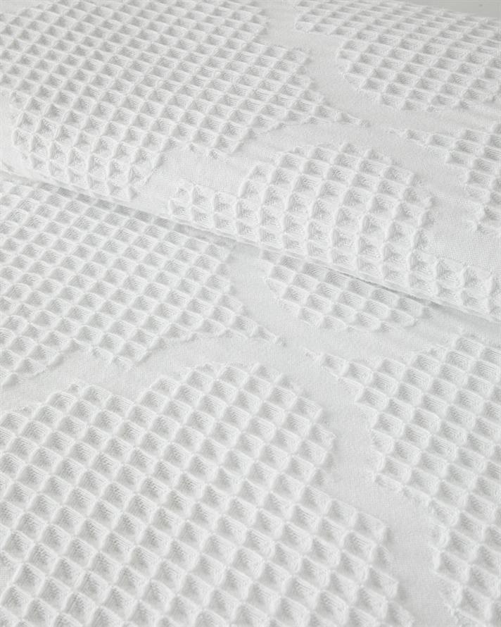 Fiona Cotton Waffle Double Pique White