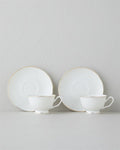 Flare New Bone China 4 Piece 2 Seater Coffee Cup Set Gold