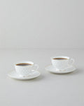 Flare New Bone China 4 Piece 2 Seater Coffee Cup Set Gold