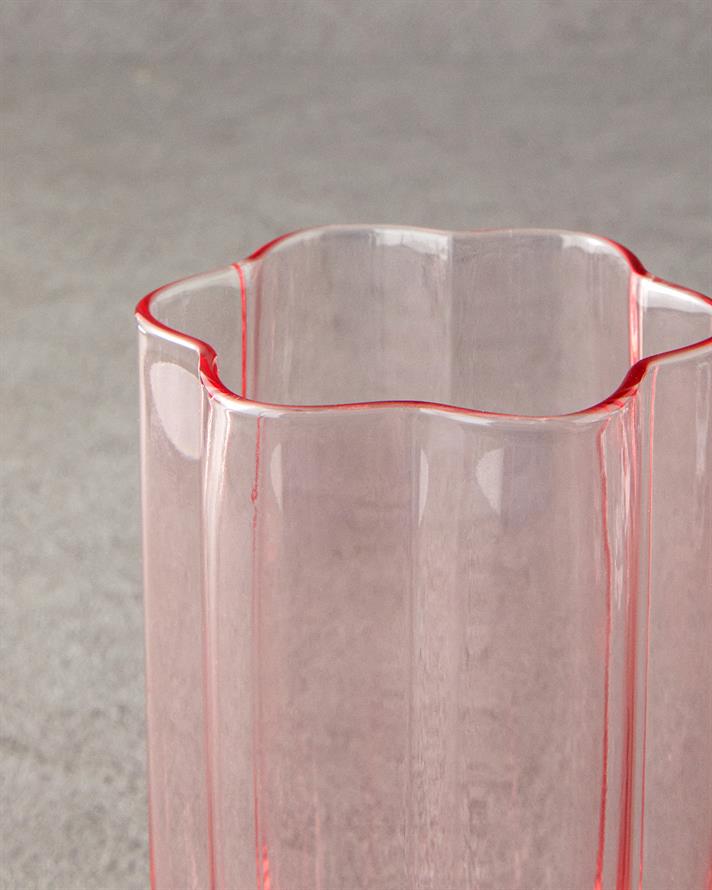 Flor Pura Glass 2 Pack Soft Drink Glass Pink