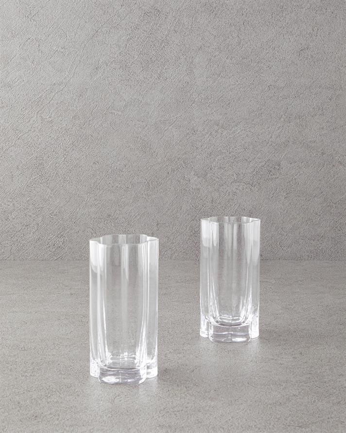 Flor Pura Glass 2 Pcs Soft Drink Glass Transparent