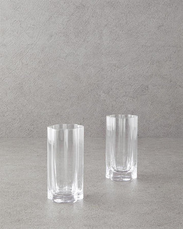 Flor Pura Glass 2 Pcs Soft Drink Glass Transparent