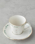 Floria Bone Porcelain 4 Pieces 2 Seater Coffee Cup Set 80 ml Colorful
