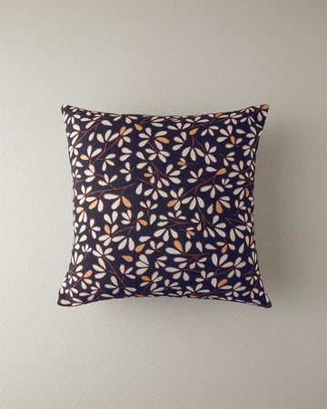 Floria Tapestry Cushion Cover Black