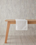 Flossy Polyester Runner 40x140 cm White - Beige