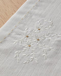 Flossy Polyester Runner 40x140 cm White - Beige