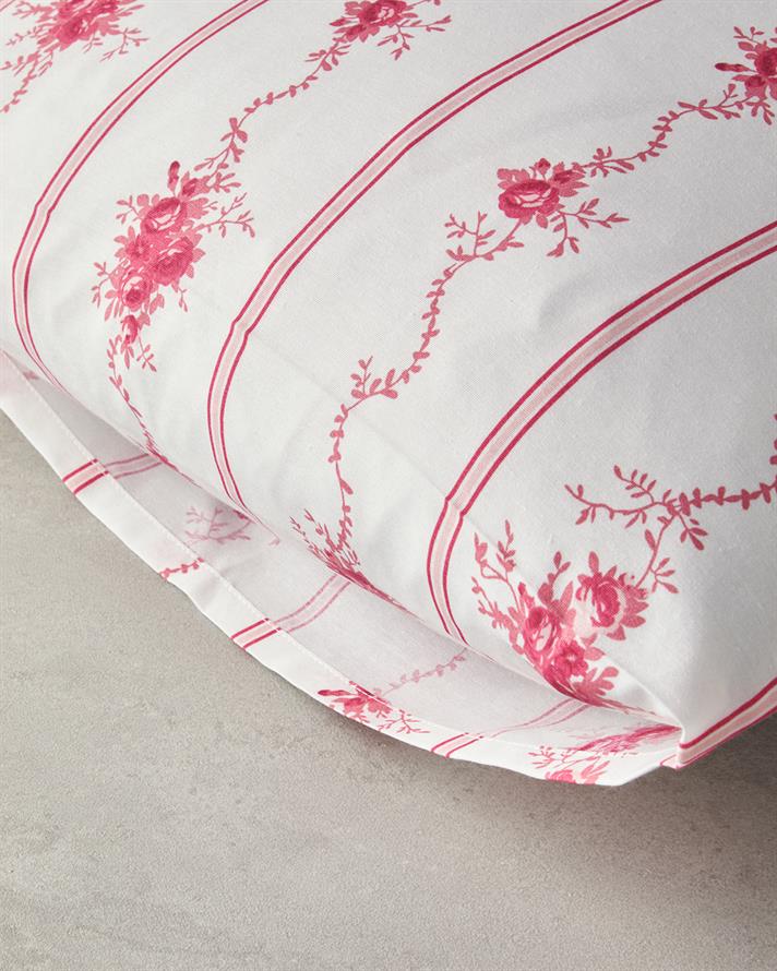 Flower Line 2 Piece Pillowcase Pink