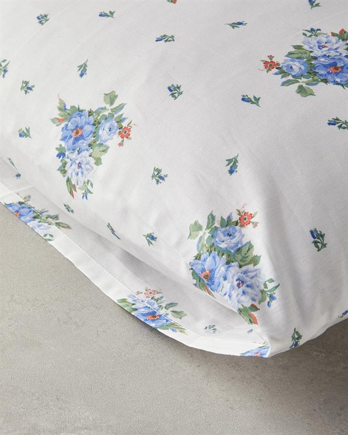 Fragrant Flowers 2 Piece Pillowcase Blue