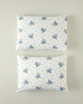 Fragrant Flowers 2 Piece Pillowcase Blue