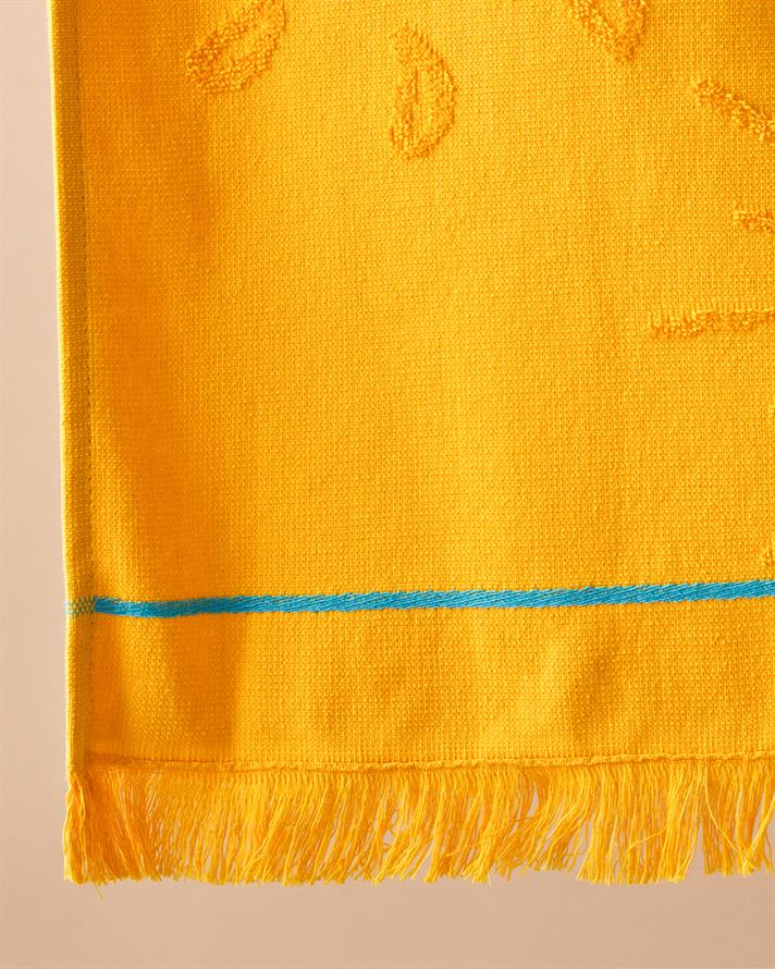 Funny Sunny Cotton Beach Towel Yellow