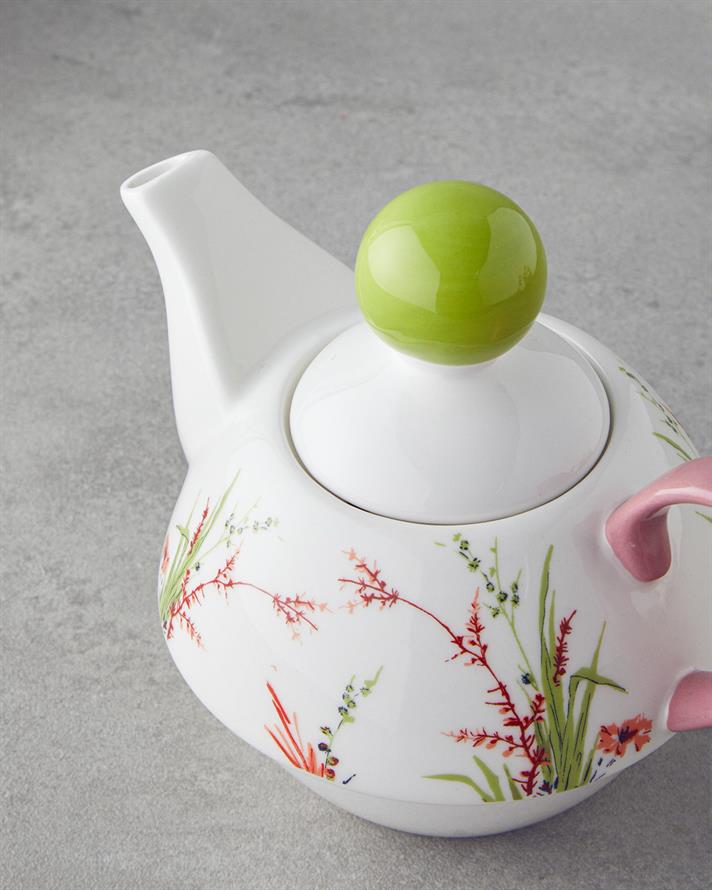 Garden New Bone China Teapot 400 ml Green