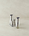 Gigi Glass 4 Pcs Oil Bottle - Vinegar Silver