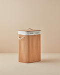 Gina Bamboo Laundry Basket Light Brown