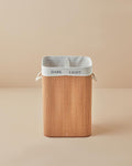 Gina Bamboo Laundry Basket Light Brown