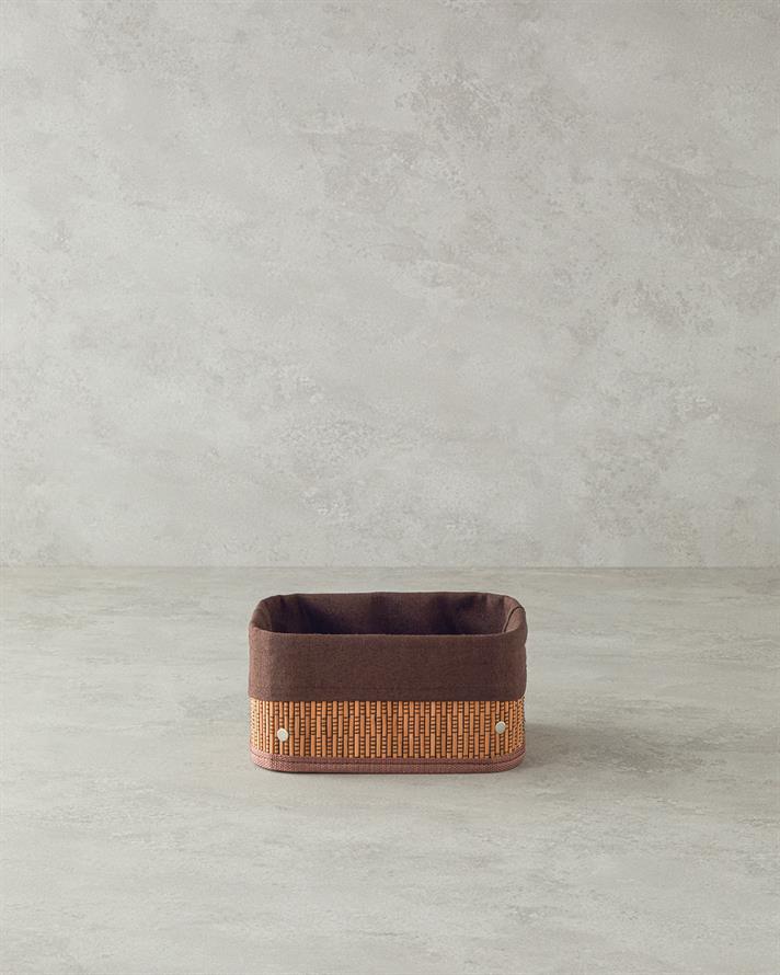 Gina Bamboo Basket Dark Brown