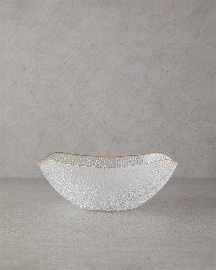 Giselle Glass Bowl 25 cm Gold