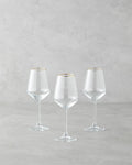 Gleam Glass Set of 3 Glass 350 ml Gold