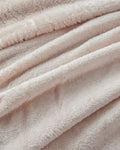 Gleamy Foil Printed Super Soft Tv Blanket Cream