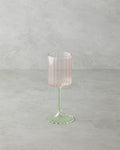 Glimmer Glass Cup of 2 250 ml Pink - Green