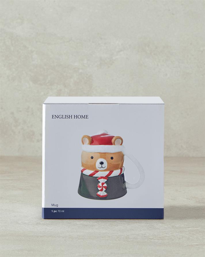 Happy Bear Dolomite Christmas Mug 300 ml Colorful