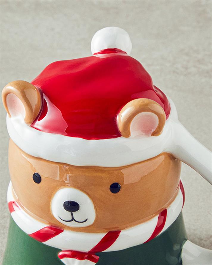 Happy Bear Dolomite Christmas Mug 300 ml Colorful
