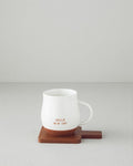 Hello New Day New Bone China Coaster Mug 450 ml White