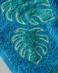 Hued Palm Cotton Face Towel 50x80 cm Blue - Green