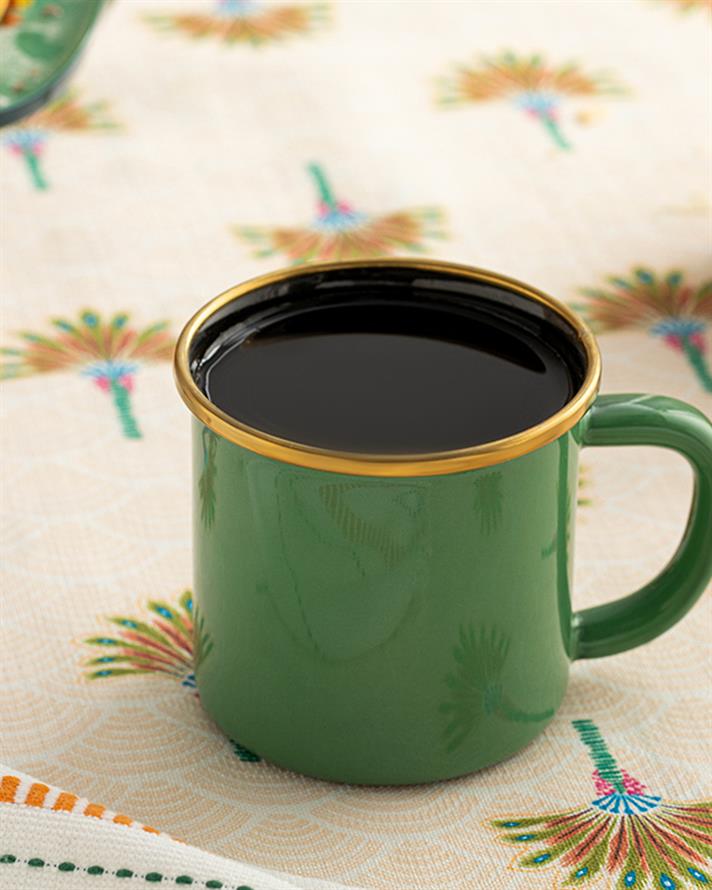 Isidora Enamel Mug Green