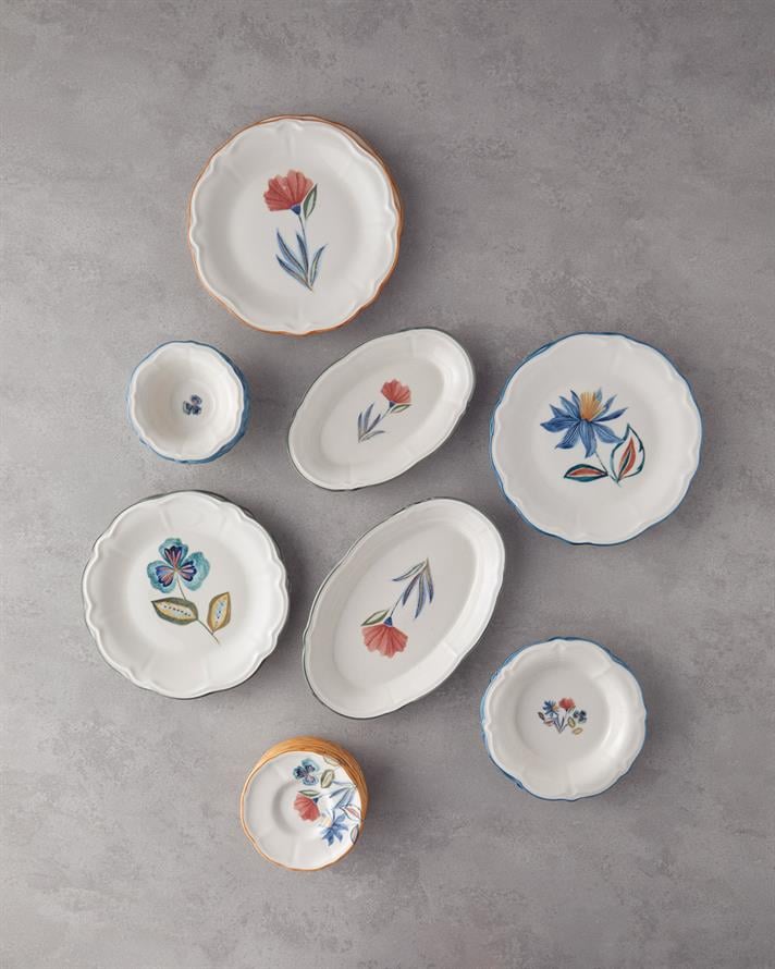 Jessica Porcelain 20 Piece 6 Seater Breakfast Set Colorful