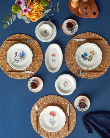 Jessica Porcelain 20 Piece 6 Seater Breakfast Set Colorful