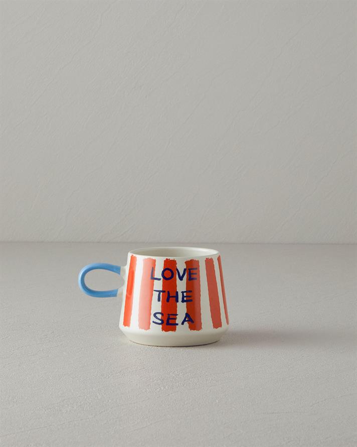 Jolly Shell Mug Orange-Blue