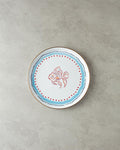 Joly Sea Enamel Tray White - Blue