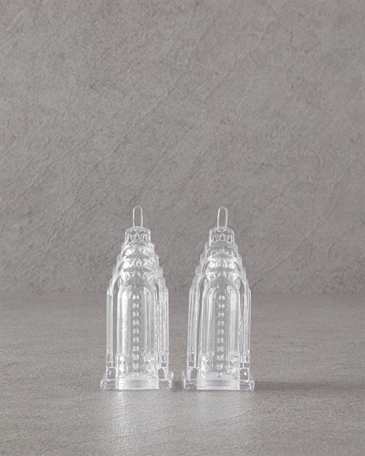 Kerry Glass Salt Shaker - Pepper Shaker Transparent