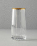 Cocoon Glass 3-Piece Soft Drink Glass Gold