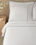 Kyle Cotton Connected Double Bed Linen Set White