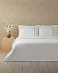 Kyle Cotton Connected Double Bed Linen Set White