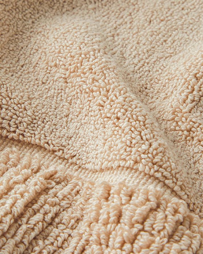 Lana Cotton Foot Towel 50x70 cm Beige