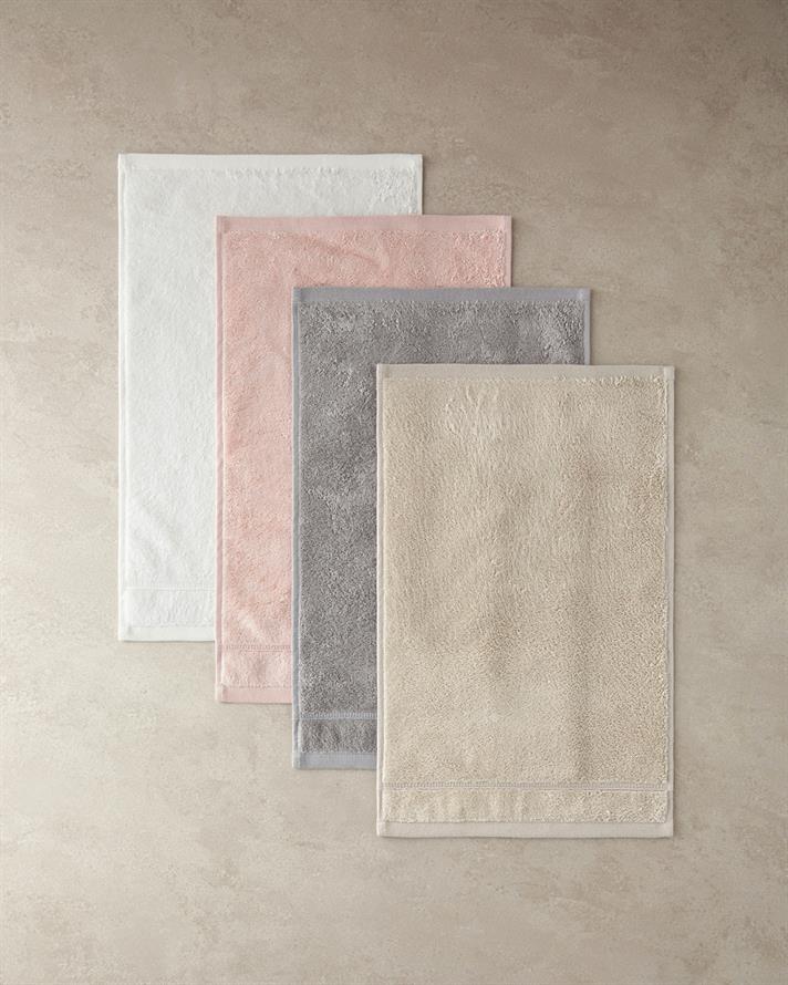 Leafy Bamboo Hand Towel 30x50 cm Ecru